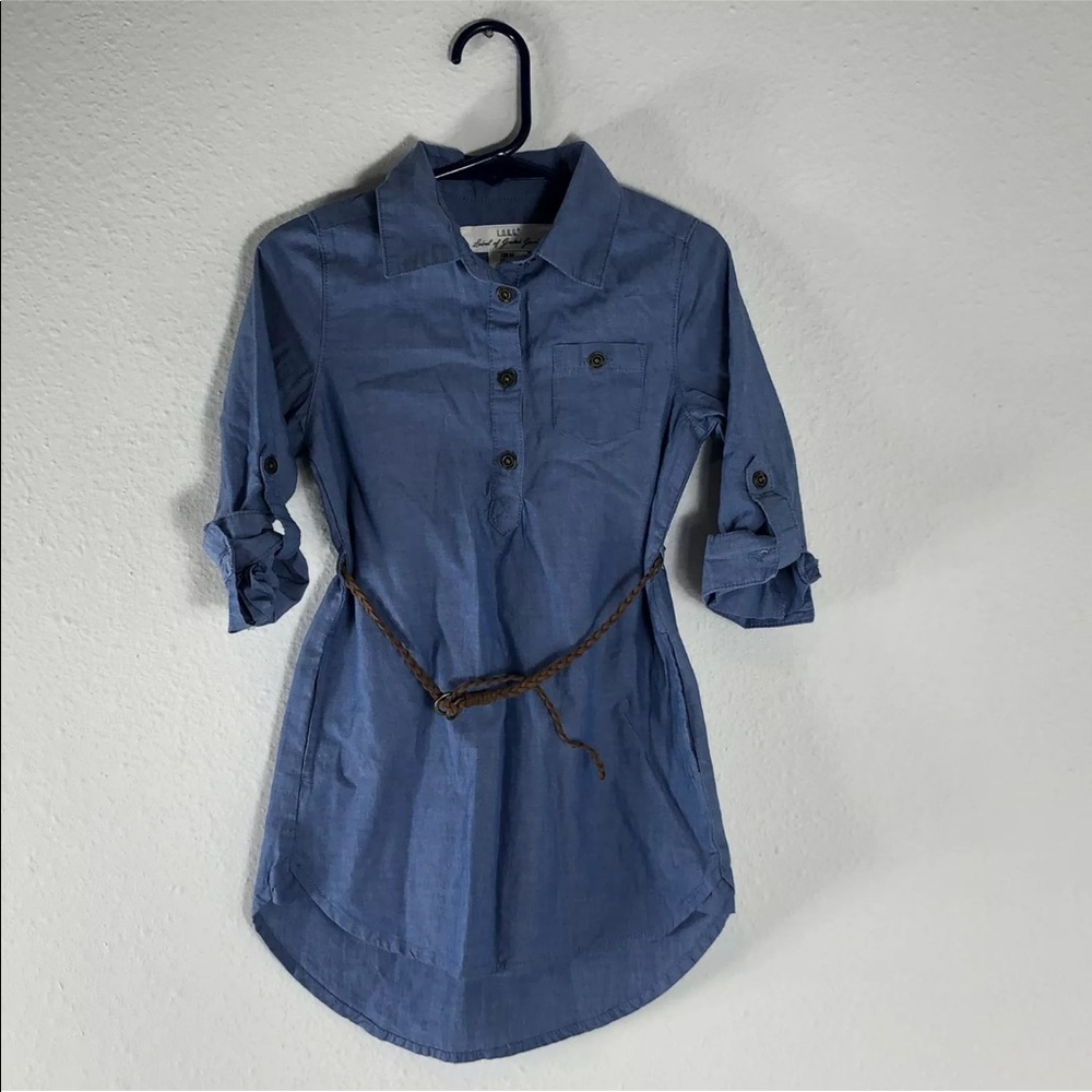 Girls LOGG Belted Shirt dress size2-3Y